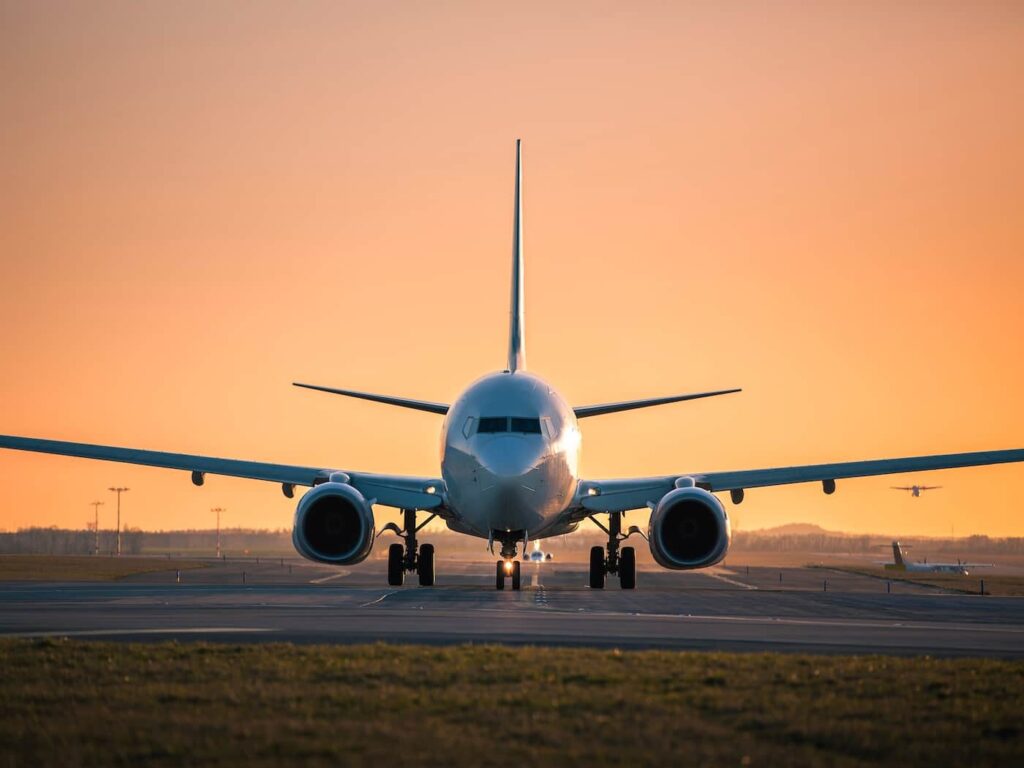 Aereo in fase di decollo