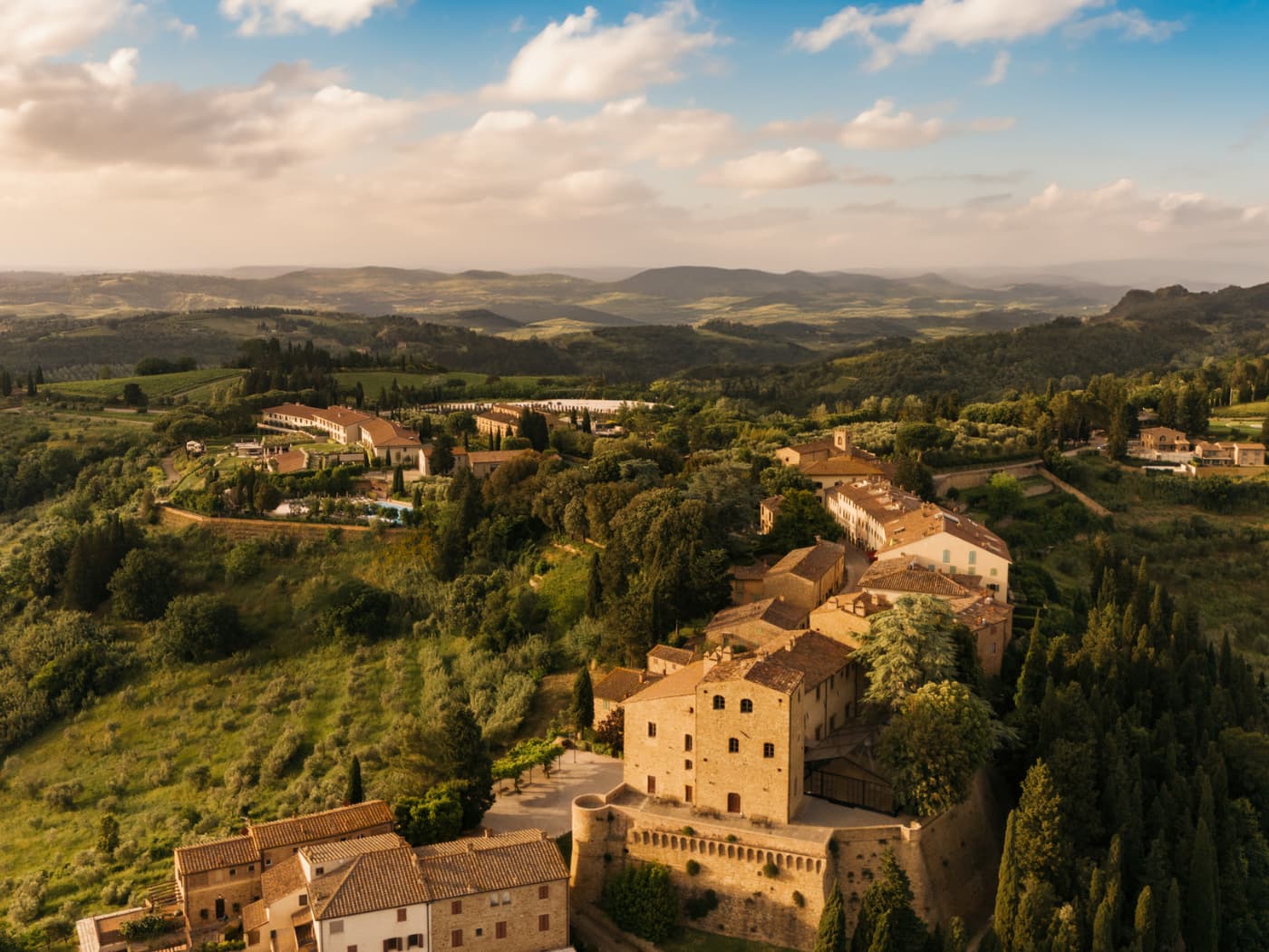 Vista su Castelfalfi