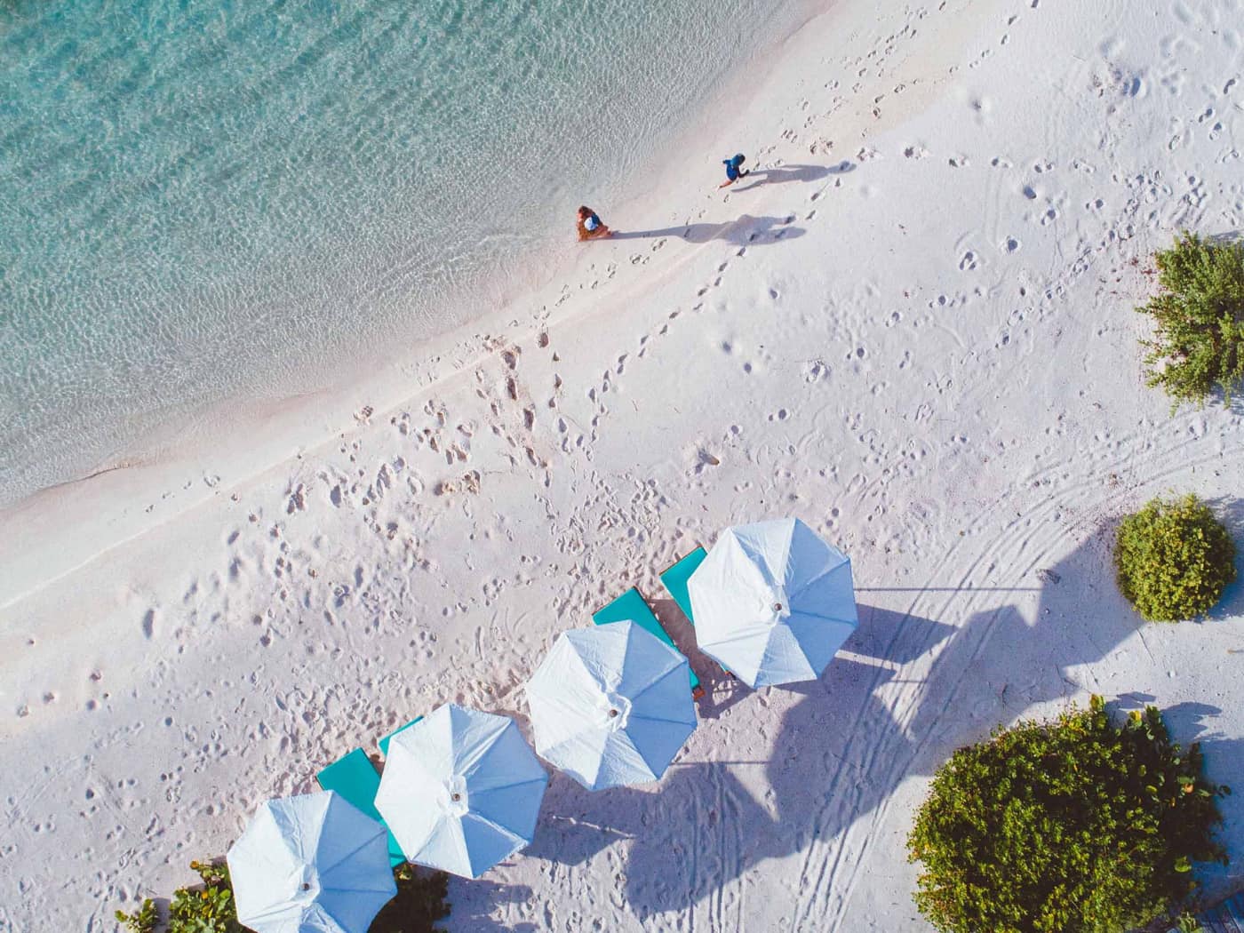 La spiaggia di sabbia rosa del Barbuda Belle Luxury Beach Hotel