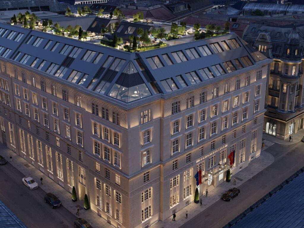 Facciata esterna Mandarin Oriental, Vienna