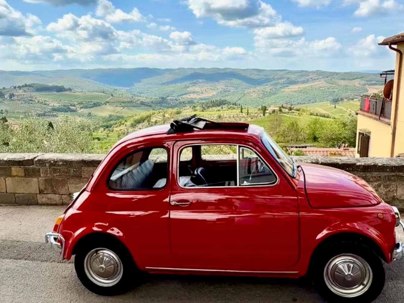 Tour del Chianti in Cinquecento