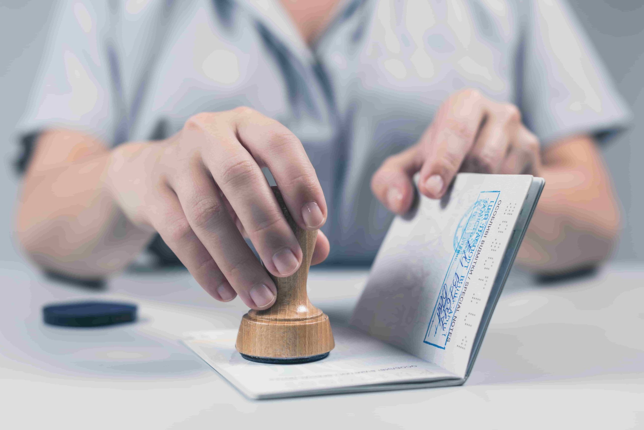 Timbro sul passaporto