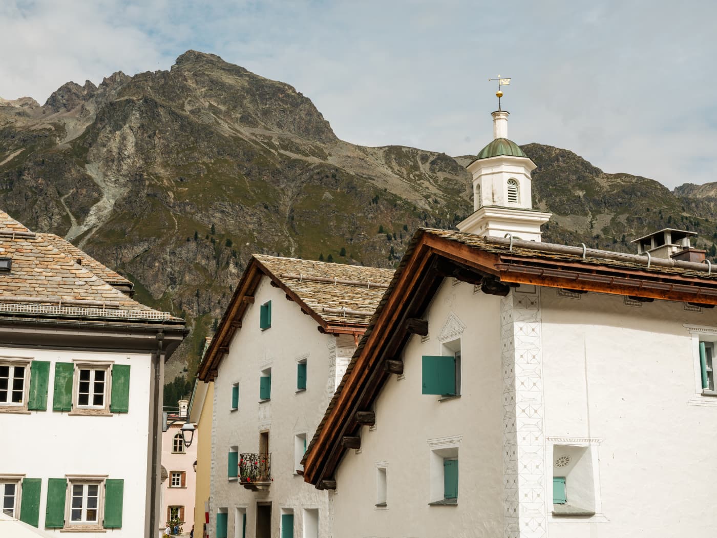 Facciata esterna Chesa Marchetta