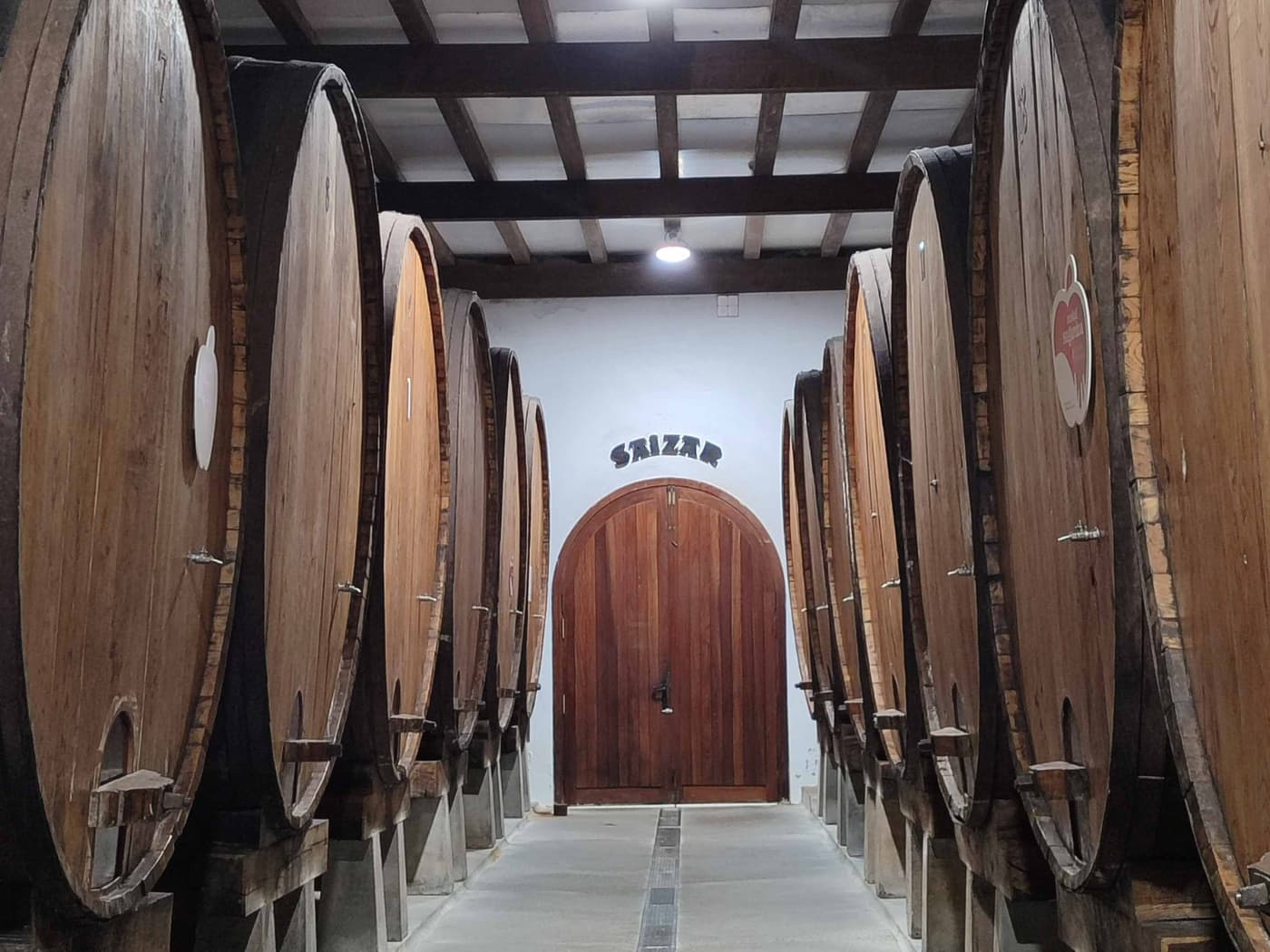 La bottaia della sidreria Saizar, a Usurbil, che ospita il rito del txtox.