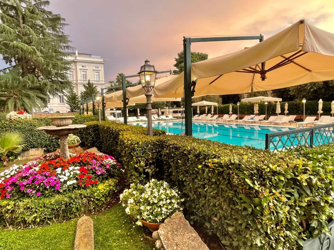 La piscina del Parco dei Principi Grand Hotel
