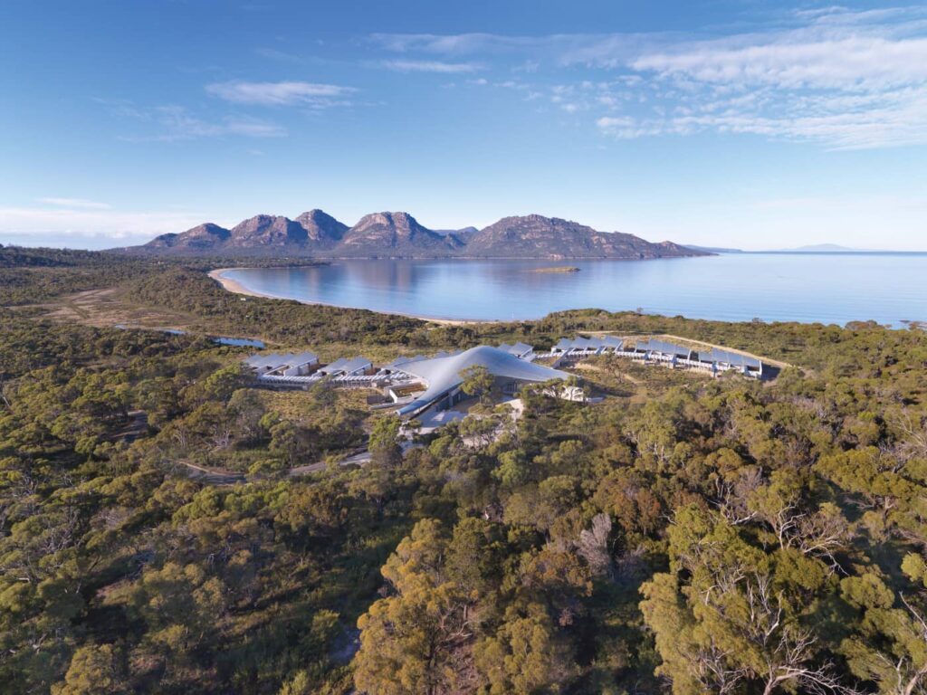 Saffire Freycinet, Tasmania. Foto di George Apostolidis/Saffire Freycinet
