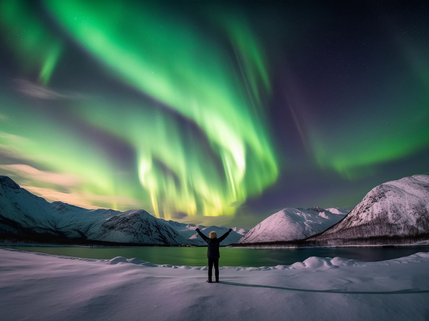 Aurora boreale. Foto di Jose Manuel Perez/Shutterstock