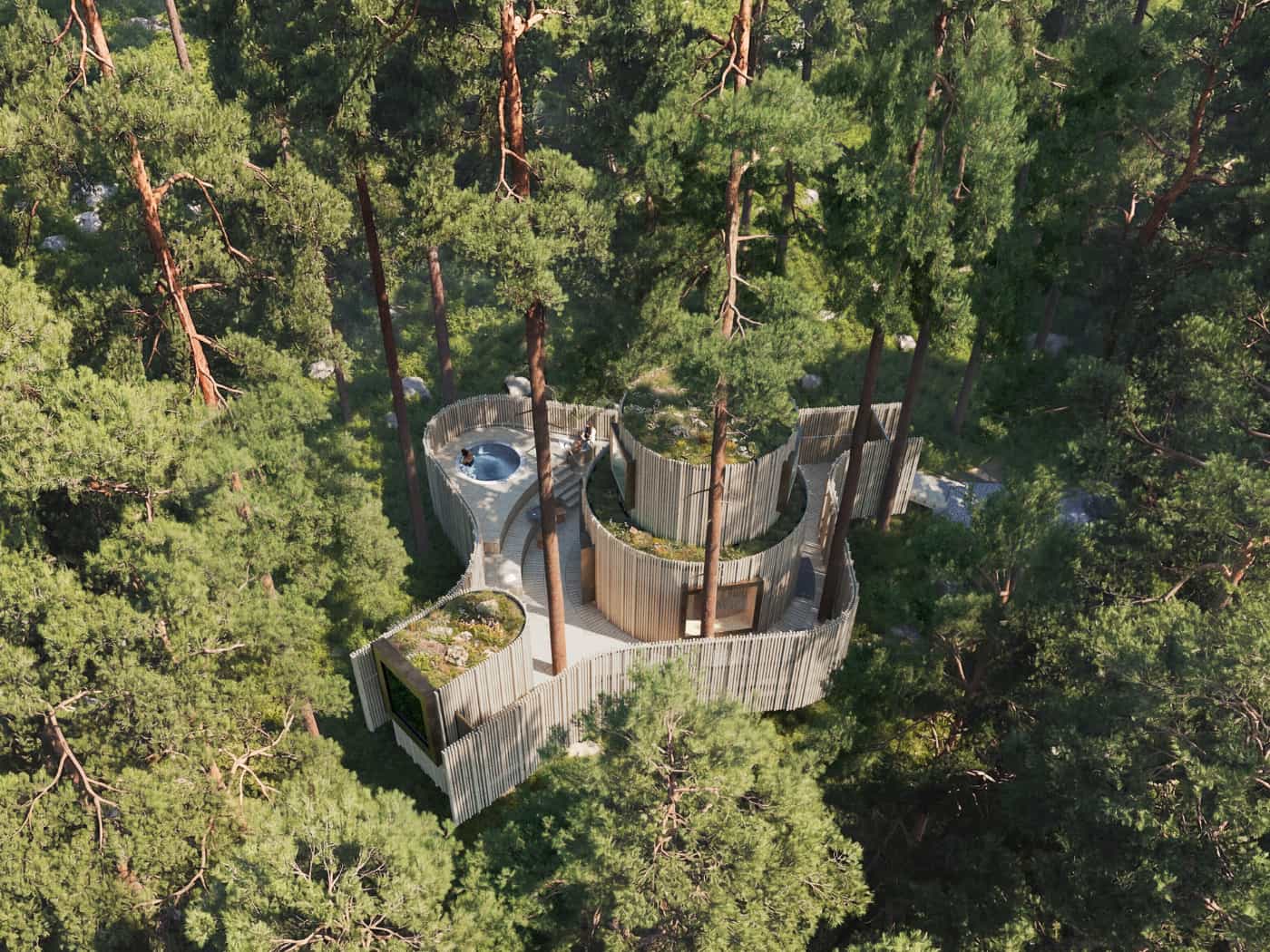 Treehotel. Oasis Flygyv Naden-Lind