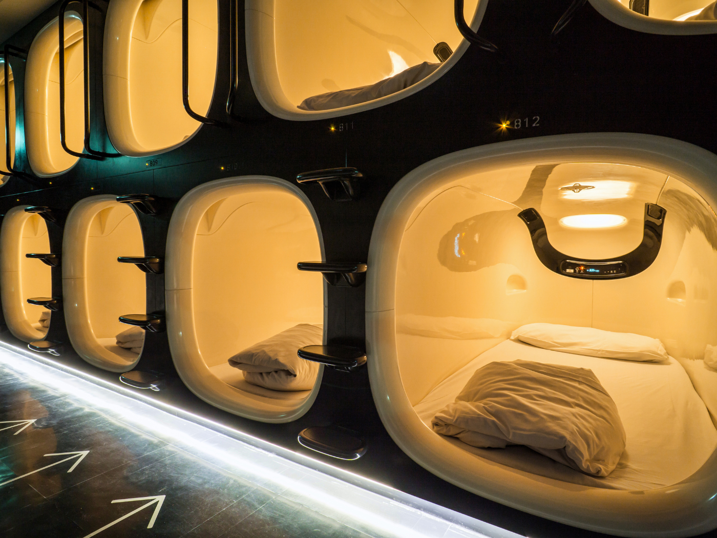 Un capsule hotel di Kyoto