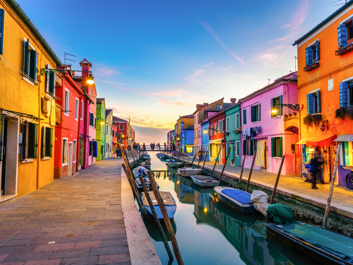 Le case colorate di Burano