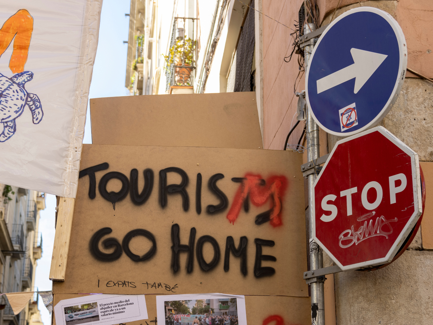 Uno dei cartelli sempre più frequenti nelle grandi città