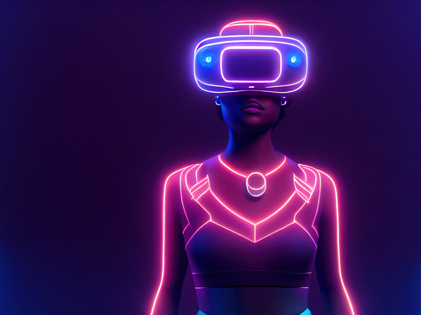 Un modello di realtà aumentata iper tecnologica