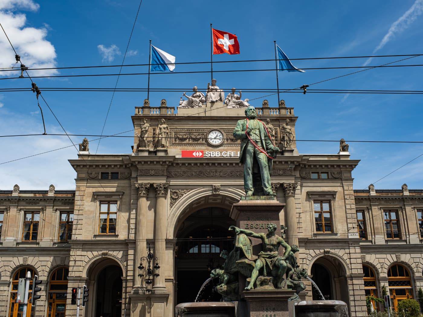 La stazione di Zurigo