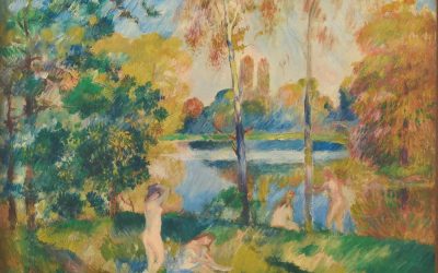 Paesaggio fluviale con bagnanti, Renoir - The Scharf Collection