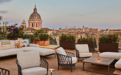La terrazza del Bvlgari Hotel Roma