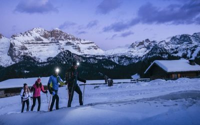 La ciaspolata notturna in Val Rendena