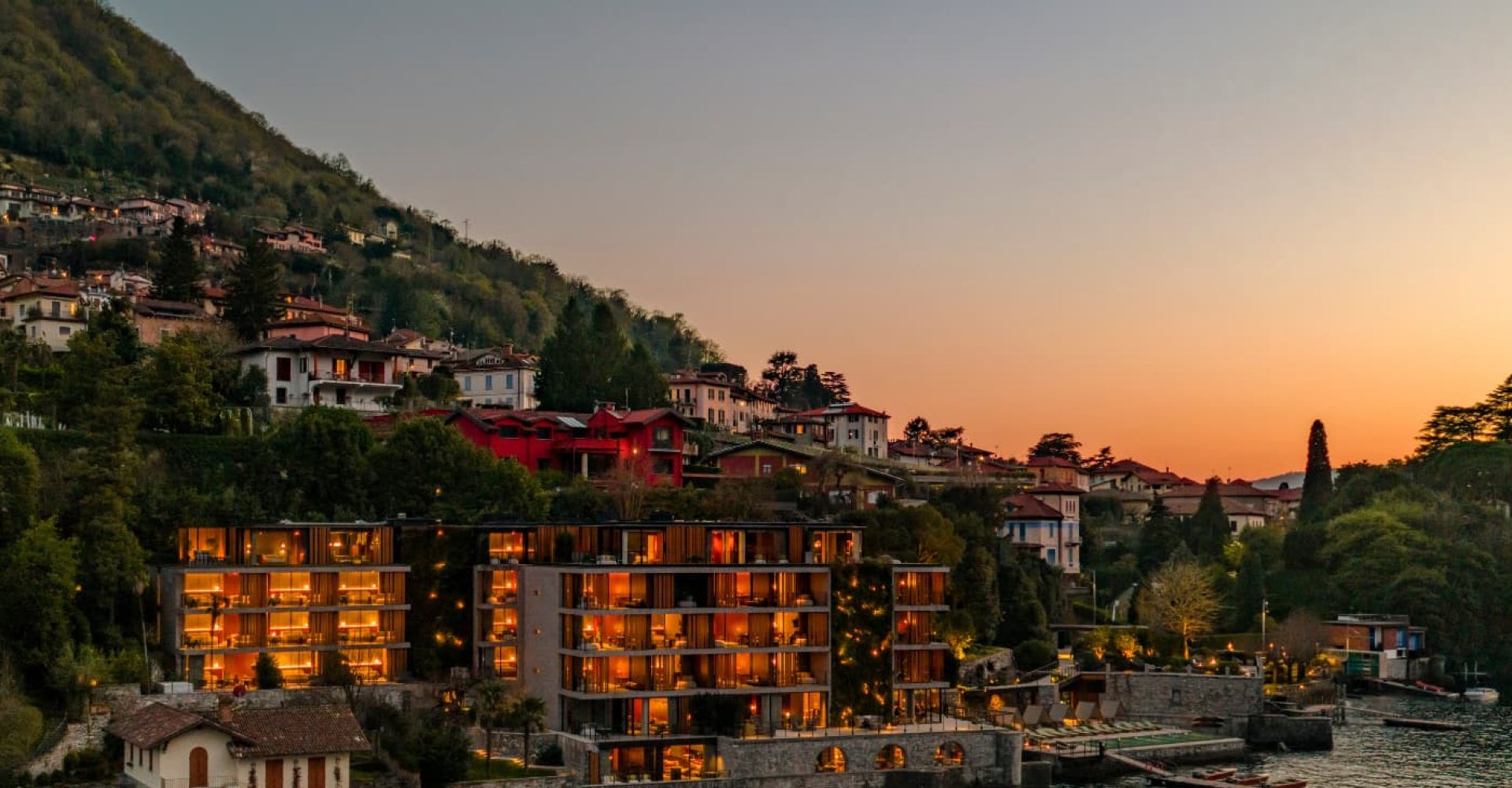 Facciata hotel Il Sereno, Lago di Como