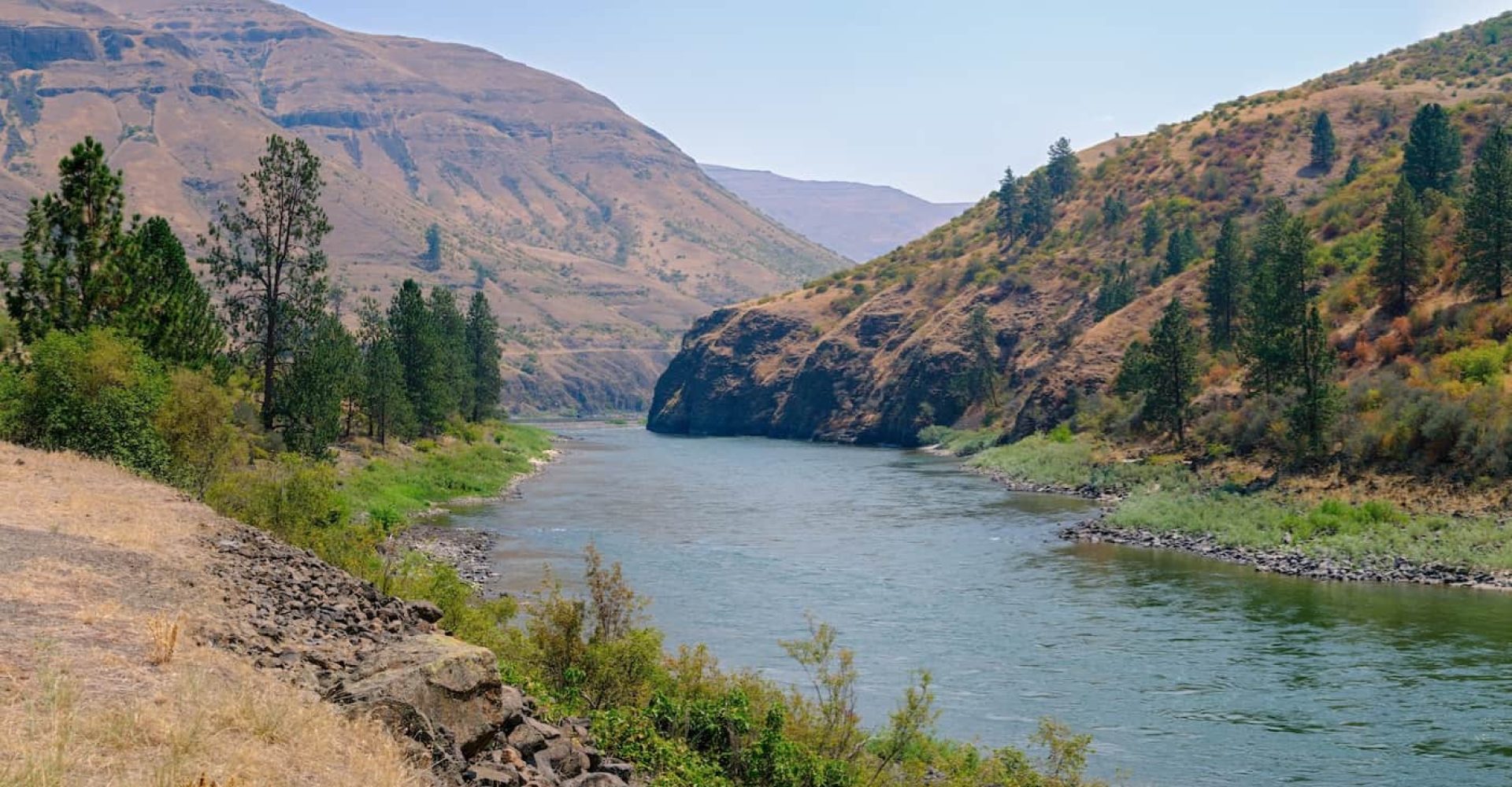 Graves Creek Road along the Salmon River