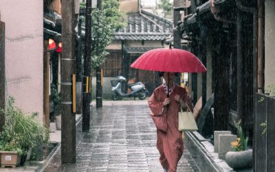 Kyoto sotto la pioggia