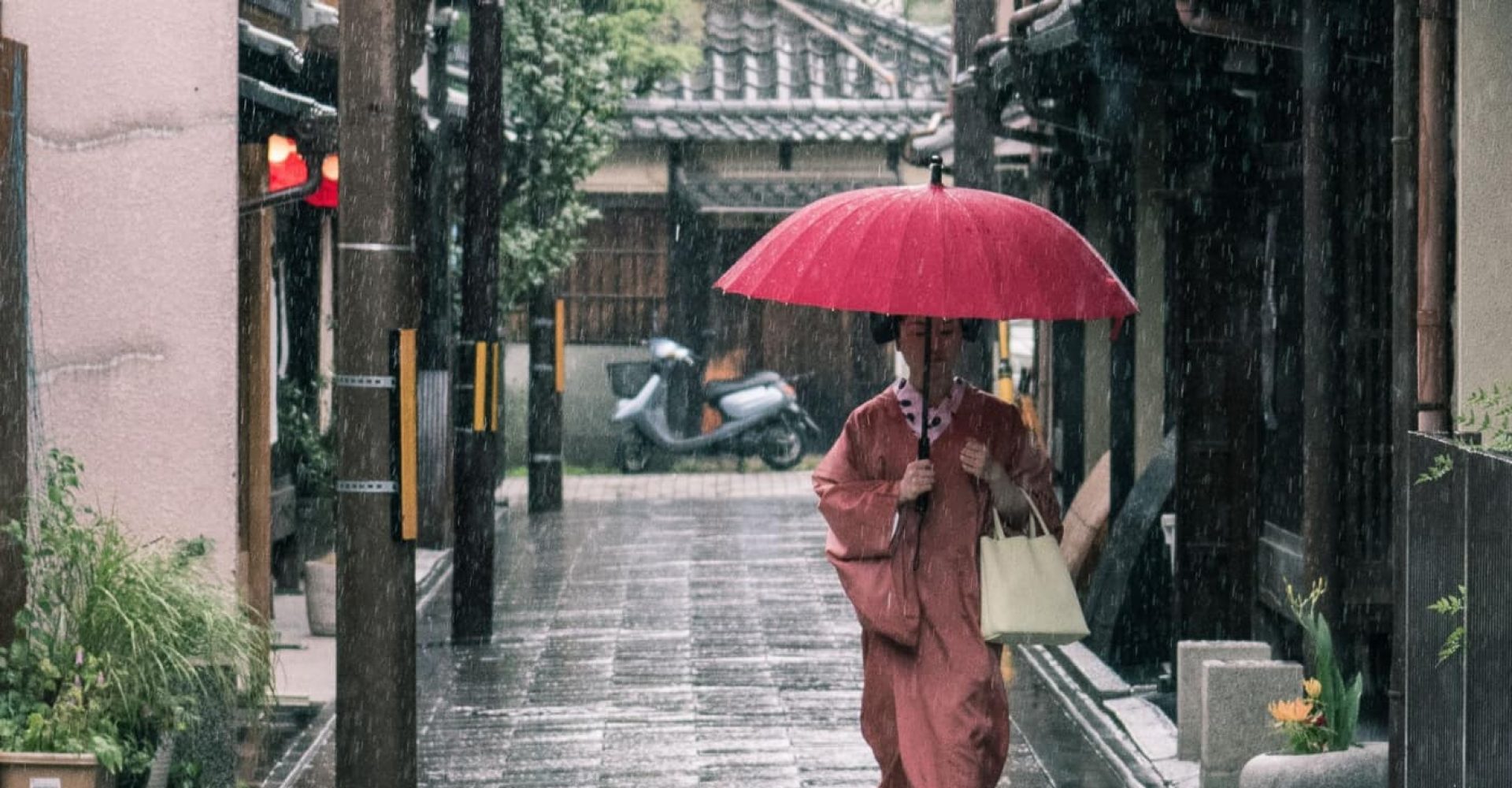 Kyoto sotto la pioggia