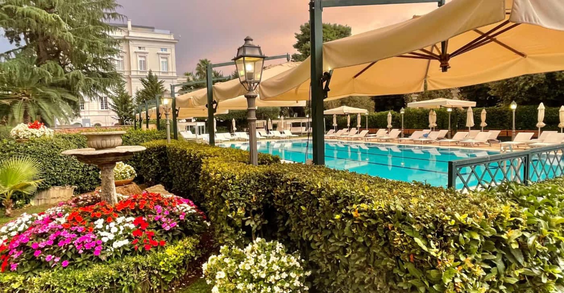 La piscina del Parco dei Principi Grand Hotel