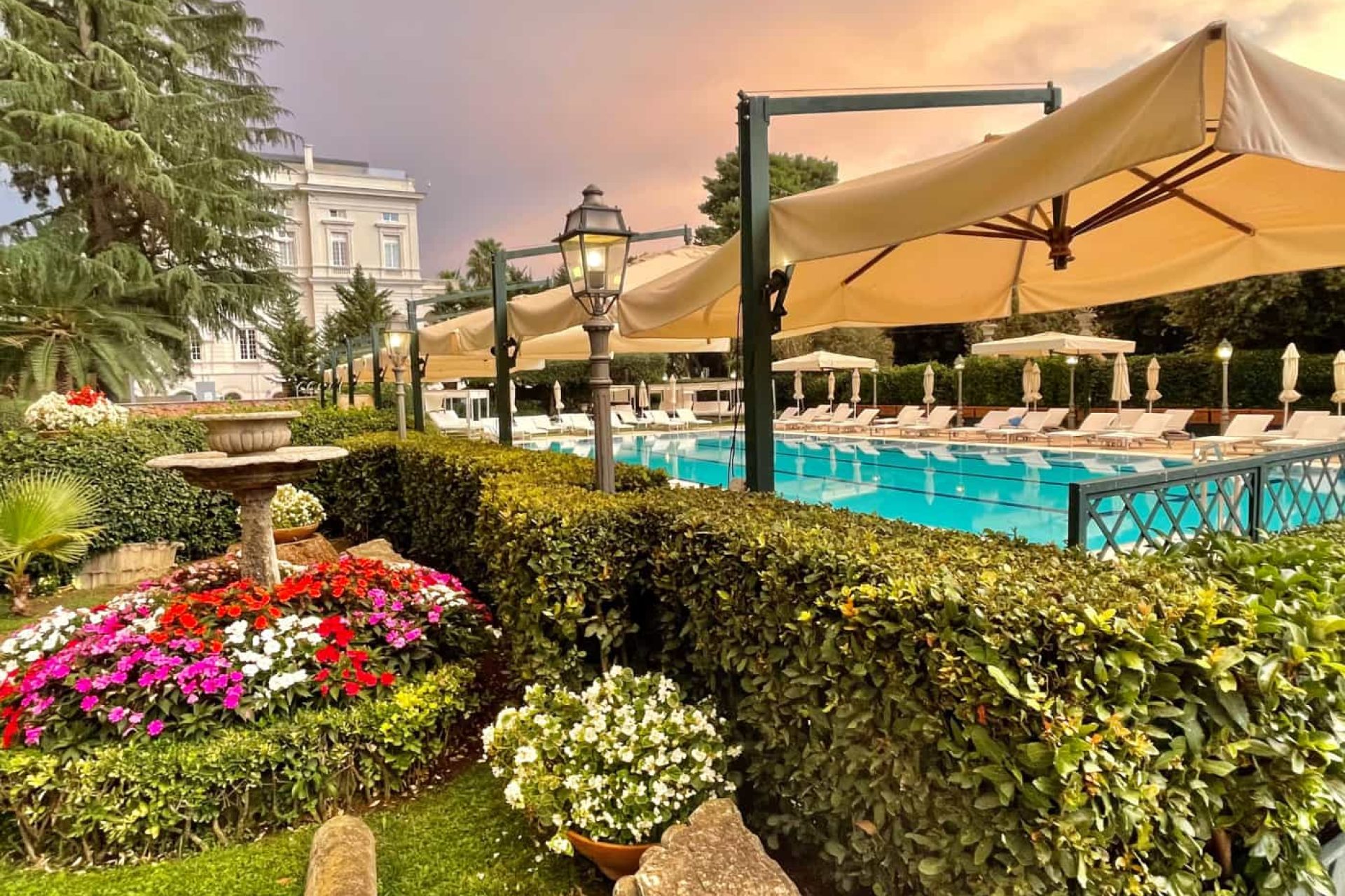 La piscina del Parco dei Principi Grand Hotel