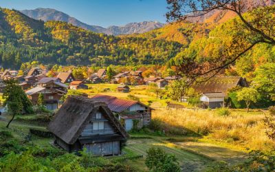 Shirakawago village Gifu Japan