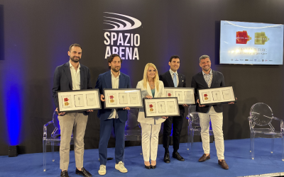 Da sinistra Gianvito Mangano, Biagio Spagnuolo, Elisabetta Canoro, Giovanni Torre Avallone e Francesco Monti