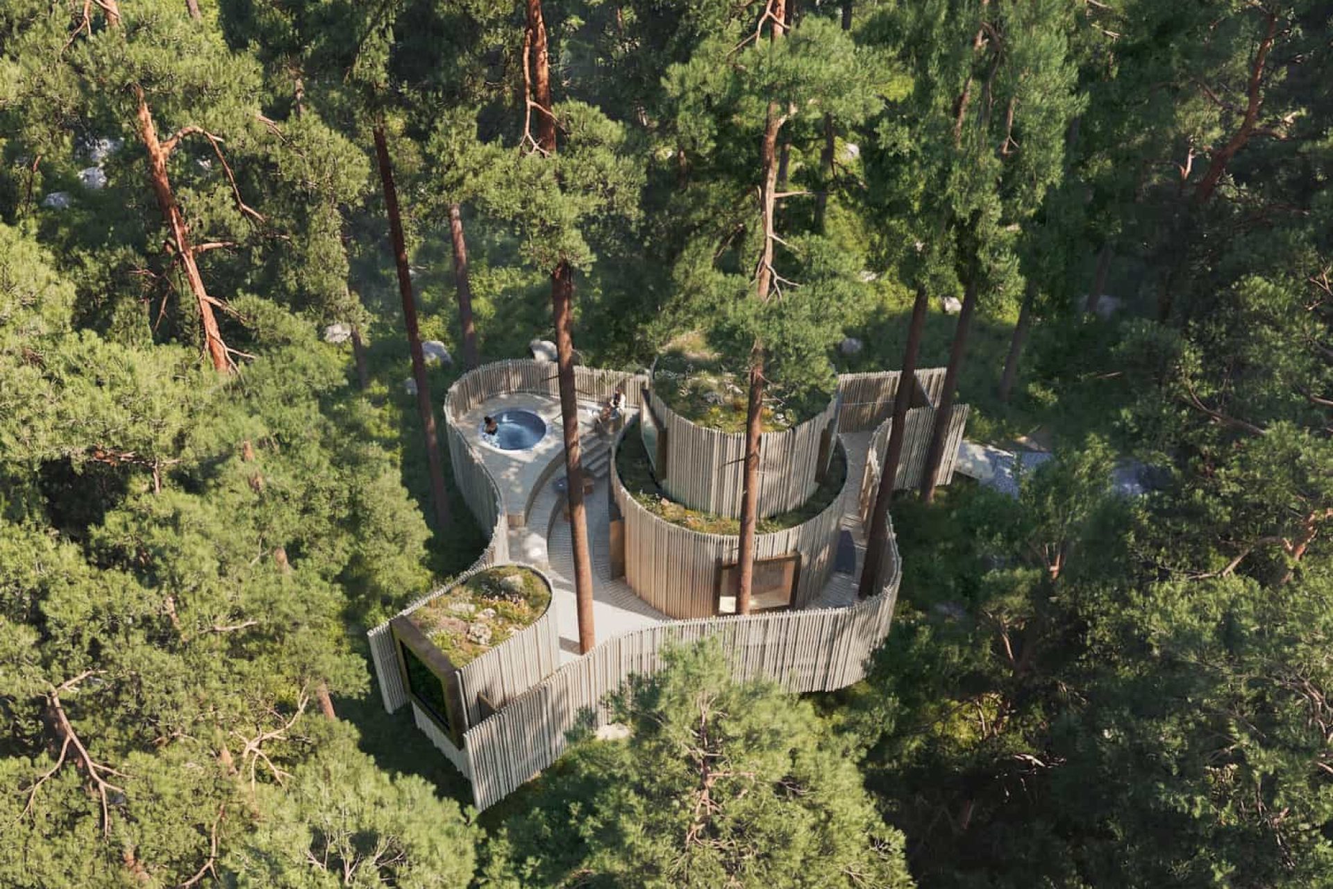 Treehotel. Oasis Flygyv Naden-Lind