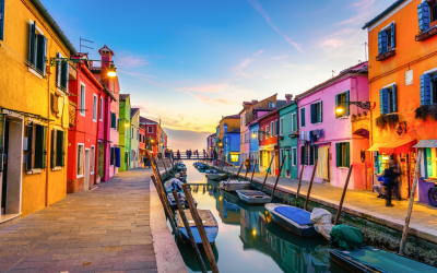Le case colorate di Burano