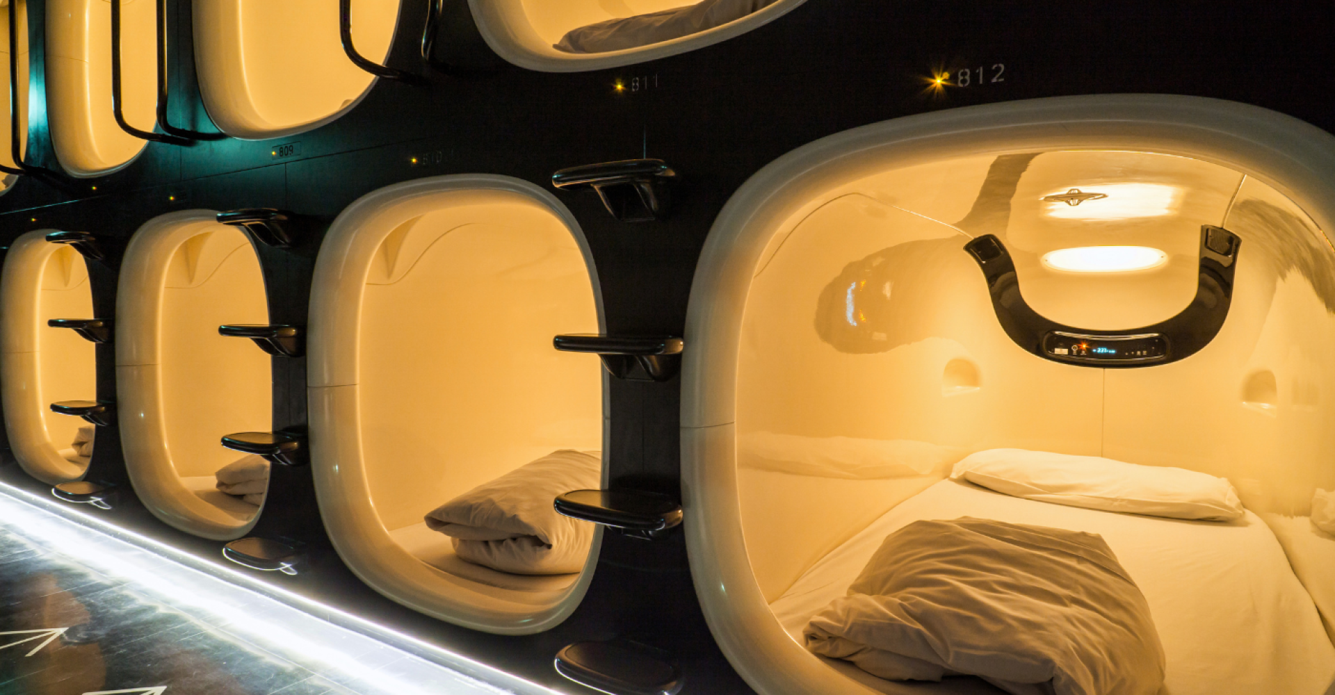 Un capsule hotel di Kyoto