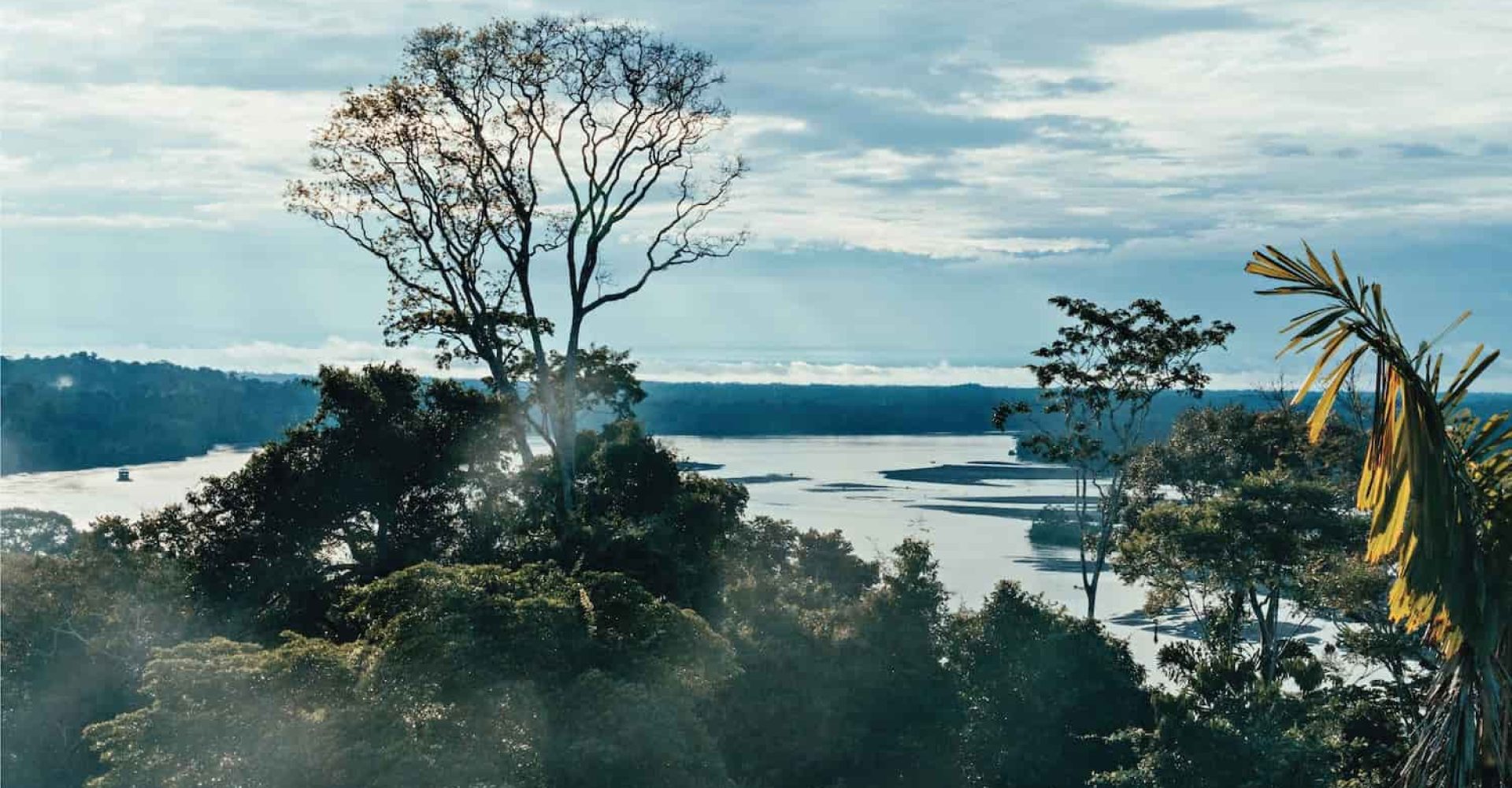 Vista sul Parque Nacional Yasuní e sul Río Napo, nell’Amazzonia ecuadoriana - foto di Misha Vallejo Prut