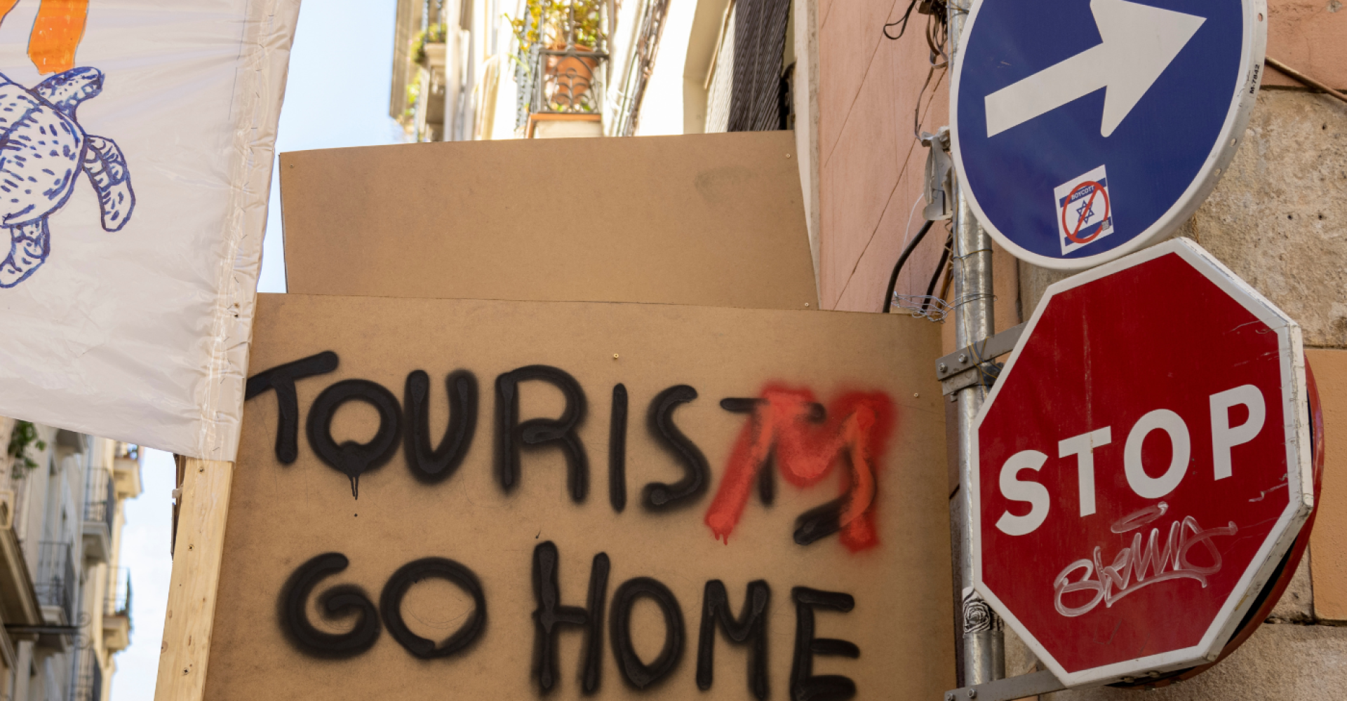 Uno dei cartelli sempre più frequenti nelle grandi città