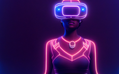 Un modello di realtà aumentata iper tecnologica